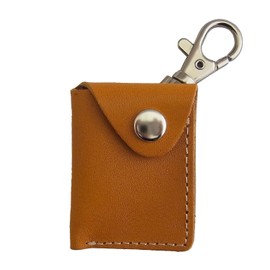 Mamorio HN-LC01 Leather Case (Lost Prevention Goods, Prevents Lost Items, Prevents Misplacement, Key Finder, MAMORIO Case, Keychain, Wallet, Genuine Leather, Fashionable), yellow