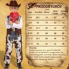 UWXOZO Cowboy Kostüm Kinder Western Polizei Cowboy Zubehör mit Hut