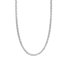 LeCalla 925 Sterling Silver 1.5mm Italian Cable Chain Necklace for Men and Women 22 Inches