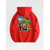 Trippy Cactus Graphic Hoodie 100% Cotton US Warehouse 7 ColorsColor: