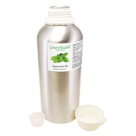 Spearmint Essential Oil - 32 fl oz - 100% Pure Essential Oil - Aluminum Bottle - Greenhealth