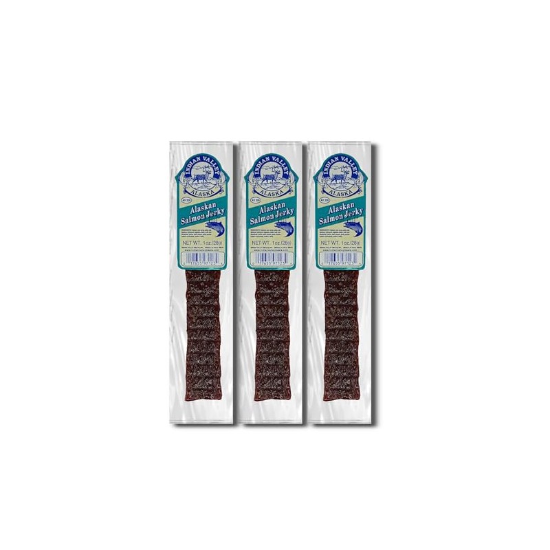 ALASKAN SALMON Jerky (3pk)- Exotic Wild Game Snack Stick