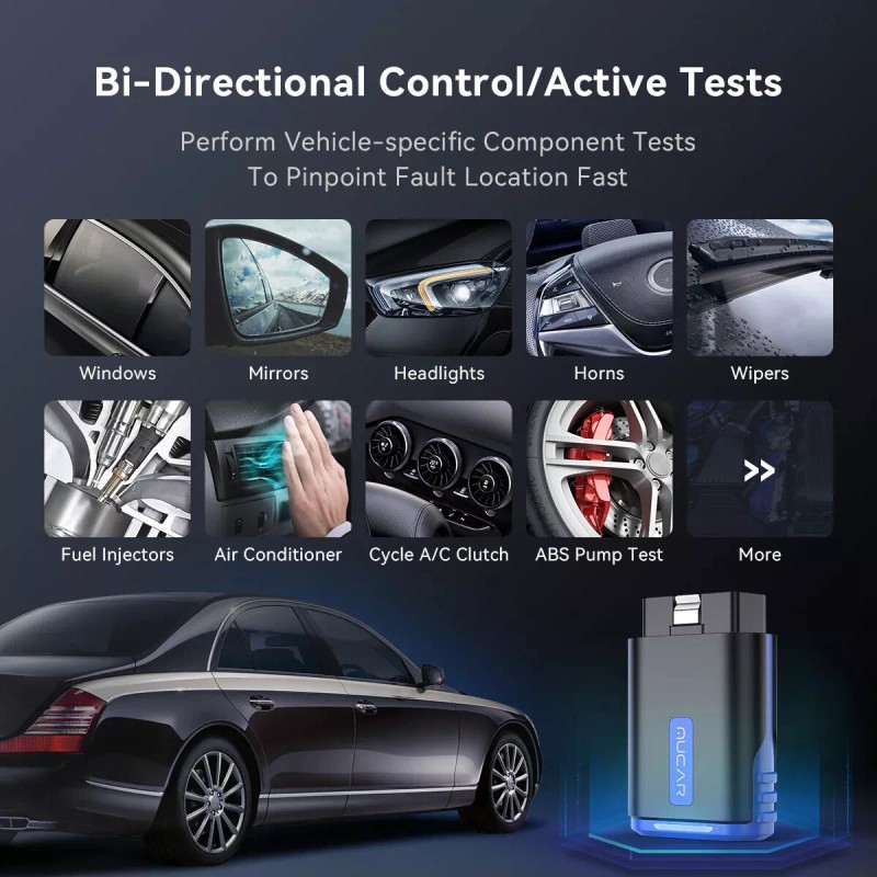 MUCAR DriverScan Auto OBD2 Scanner Bi-directional Scan Tool Full System