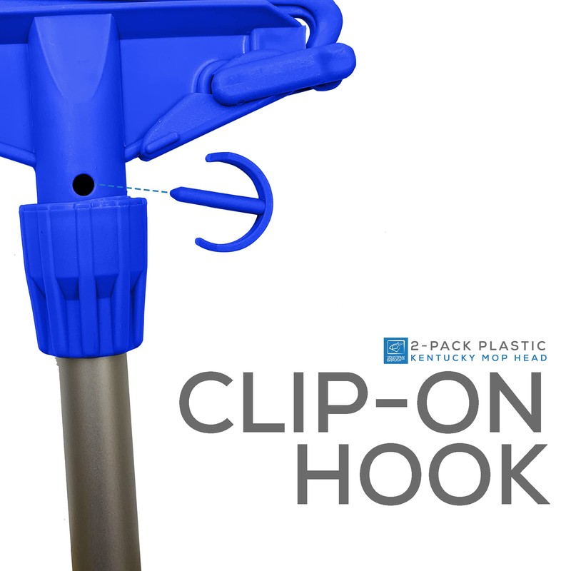 Kentucky Mop Head Clip Colour Coded, Pack of 2 Plastic