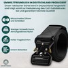 Zukunftsenkel Tactical Belt Men's Black Military Quick Release Extra Length