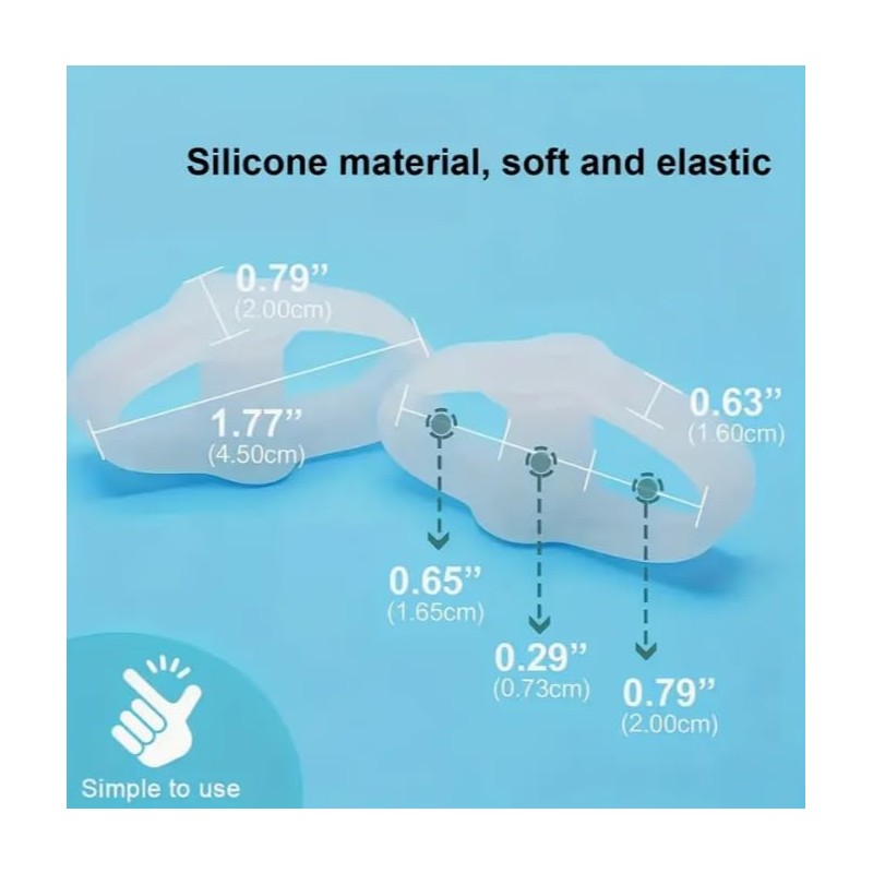 Pack of 2 Bunion Correctors – Toe Separators with 2