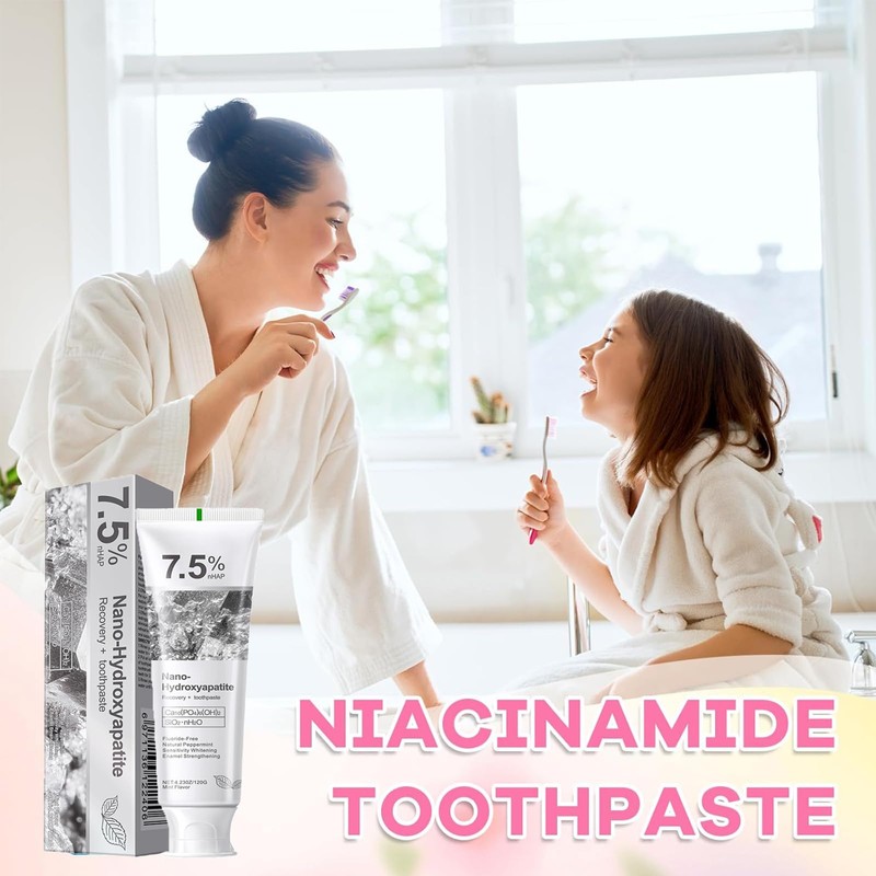 7.5% Nano Hydroxyapatite Toothpaste Helps Remineralize, (2 PCS)