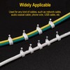100PCS Round Cable Clips, 5MM Electrical Cable Wall Clip Cable