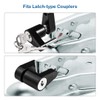 CZC AUTO Black Trailer Hitch Coupler Lock, Dia 1/4 Inch,