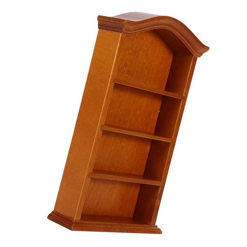 1:12 Dollhouse Miniature Furniture Wood Bookcase Bookshelf Cabinet Home Decor