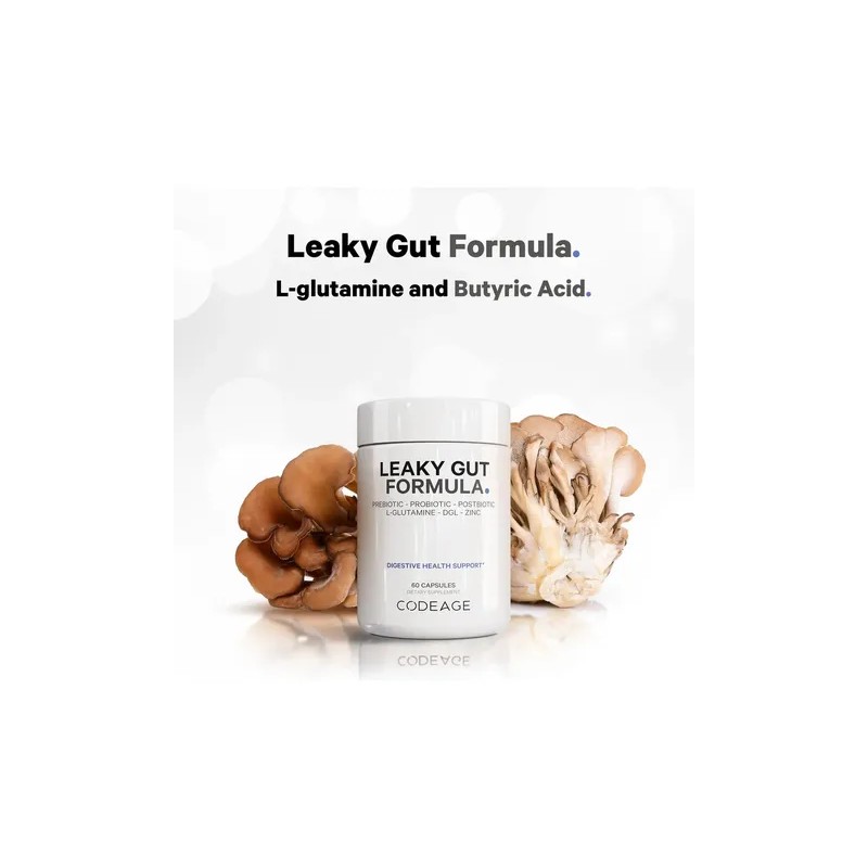 Codeage Leaky Gut Supplement Con L-glutamina