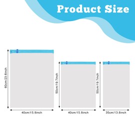 10 Pack Compression Bags for Travel Reusable Travel Vacuum Storage Bags for Luggage Dirty Clothes Roll-Up Space Saver Bags No Vacuum or Pump Needed,Travel Essentials(3 Large, 3 Medium, 4 Small)