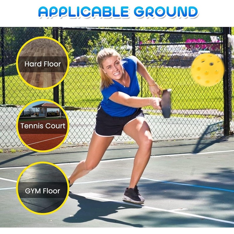Geekman High Performance Pickleball Balls, Premium Bounces True with USAPA