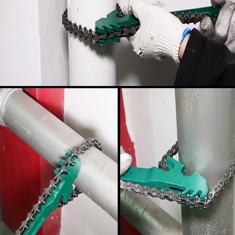 15 Inch Heavy Duty Reversible Chain Wrench | Adjustable Oil