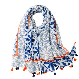 FAIRYGATE Scarves Women's Cuddly Warm and Beautiful Girls Poncho with Various Patterns XXL Scarves, D34226