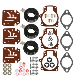 ALL-CARB 3 x Carburetor Carb Repair Kits and Float Replacement for Johnson Evinrude 396701 65 70 75hp