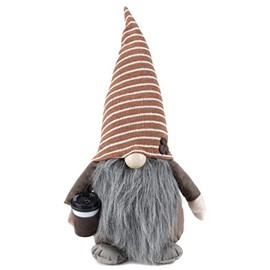 Rae Dunn Kitchen Gnome - Home Decor Decorations - Scandinavian/Swedish/Nordic Tomte Nisse Plush Figurine - 19" Elf with Beard Ornament for Shelf, Table, Desk Décor