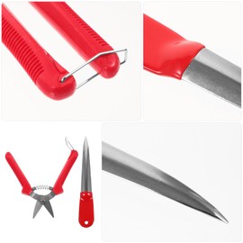 Operitacx Wicker Repair Tool Kit - Heavy Duty Metal Prying Tool for Wicker Rattan Basket Weaving Repair