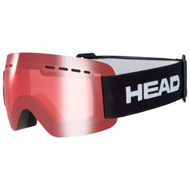 HEAD Solar JR Ski and Snowboard Goggles for Children and Teenagers, Youth, Red