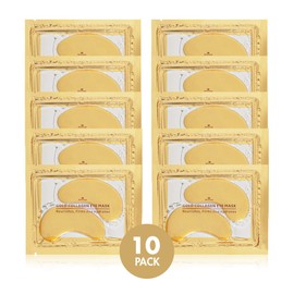 Revitale 24k Gold Under EYE Patches Collagen Gel Mask, Nourishes, Firms & Hydrates, Puffy Eyes & Dark Circles, Hyaluronic Acid (10 Pack)