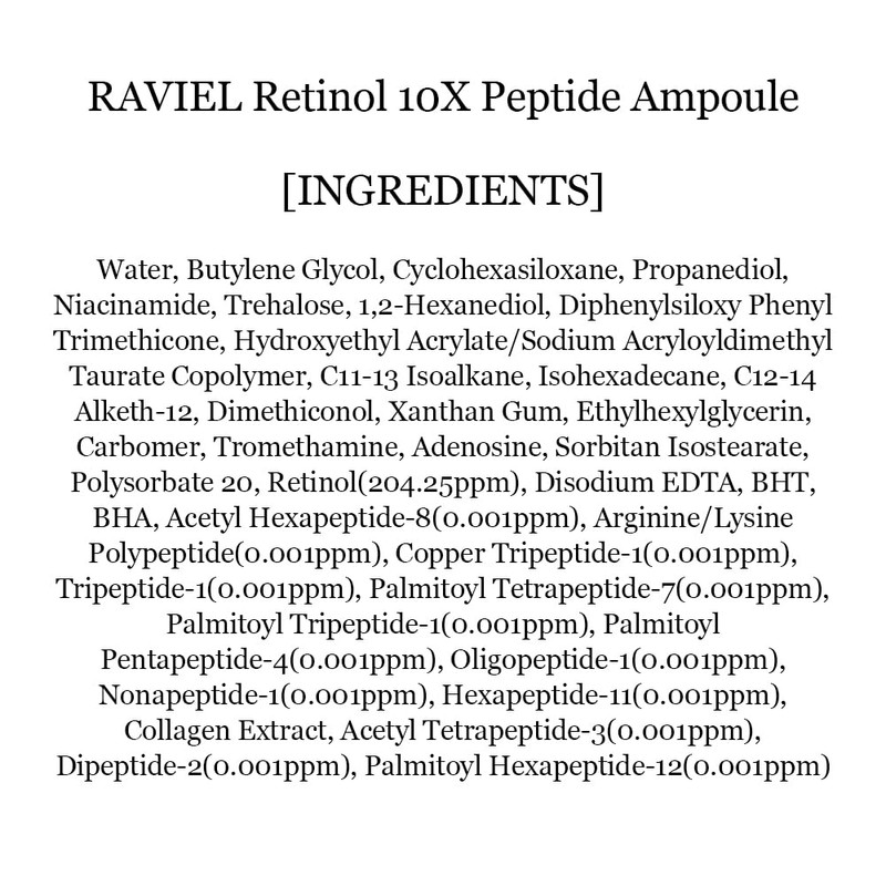 RAVIEL Retinol 10X Peptide Ampoule (30ml / 1.01 fl. oz.)