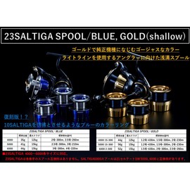 Daiwa Slp Works 23 Saltiga Shallow Spool Gold 4000 15-300