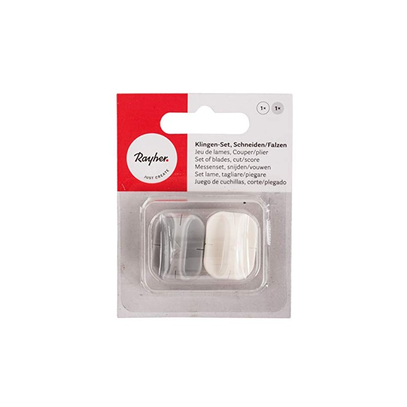 Rayher 50047000 Blade Set, 2 Pieces, 1 x Cutting Blade,