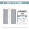 ChrisDowa Cortinas de oscurecimiento con ojales para recámara y sala
