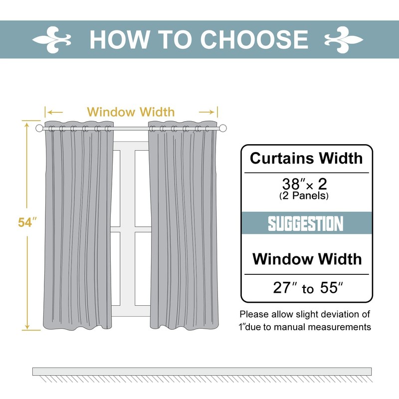 ChrisDowa Cortinas de oscurecimiento con ojales para recámara y sala