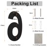 Large Black Brushed Modern House Number -178mm Height - Made