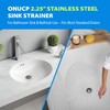 2.25" Top / 1" Stainless Steel Drain Strainer 2 Pack