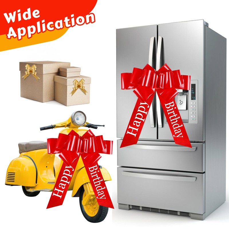 Tikplus Large Bow for Car, Gift Bow Large XXL 76