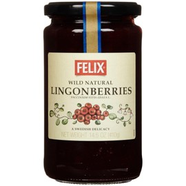 Felix Wild Natural Lingonberries in Jar, 14.5 Ounce