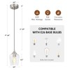 VONLUCE Pendant Lights Kitchen Island, Brushed Nickel Pendant Light Fixtures