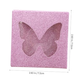 Mikinona 30pcs Compact Lash Box Window False Eyelash Storage for Makeup Artists on The Go