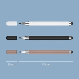 WUBAYI Stylus-Stift-Set mit Silikonspitze, 4 Stück, Stylus-Stifte für Touchscreens kompatibel mit Tablets & Handys, 2-in-1 Präzisionsstift zum Zeichnen, Notieren und Bearbeiten