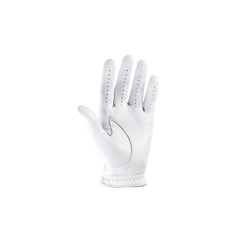 FootJoy Staysoff Women's Golf Gloves, White, 8.3 inches (21 cm),