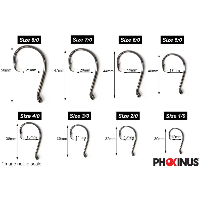 Phoxinus Circle Hooks - Freshwater and salt water fishing hooks