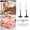 Lurrose 2 Pcs Mini Mannequin Stand Miniature Mannequin Doll Mannequin