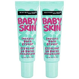 Maybelline New York - Primer limpiador instantáneo de poros Maybelline Baby Skin, transparente, 2 unidades                                            