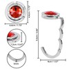 Kurtzy Pack of 6 Portable Handbag Holder - Silver Foldable