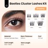 Beetles Lash Clusters with Tweezer 9-16mm Cluster Eyelash Extensions 3D
