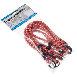 Streetwize - 8 Claw Spider Luggage Elastics Bungee Cords - Blue, 30'' w/ Steel Hooks, - Security Travel Straps, Flexible, Vinyl Coated Hooks, Travel Accessories