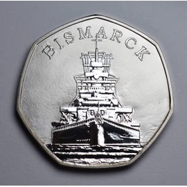 The Commemorative Coin Company German Battleship BISMARCK Silver Commemorative. Pursuit & Sinking, WW2, Royal Navy, Warship, 1941