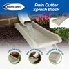 Suncast Durable Decorative Rain Gutter Downspout Erosion Prevention, Water Guard