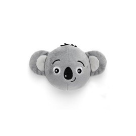 ergobag Plush Velcro Suitable Pack/Cubo/Cubo Light/Ease/Mini, Koala - Grey, Standard Size, Plush Velcro Matching Pack/Cubo/Cubo Light/Ease/