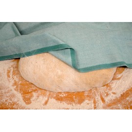 Hobby BÄCKER dough towel 58 x 78 cm, green baking cloth for covering, protecting and rolling dough, polyester cloth
