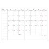 Daigo E8325 2026 Planner, A6 Apoint, Monthly Block, A6, Navy,