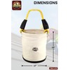 Graintex CB2126 Utility Plastic Bottom Canvas Bucket
