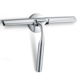 Quntis Escobilla de Silicona para Ducha con Escobilla Repuesto, 25CM Plata